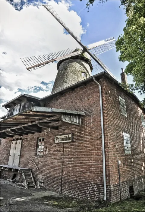 Framed Print : Windmill Print in Rural Landscape Framed Print : Windmill Print in Rural Landscape
