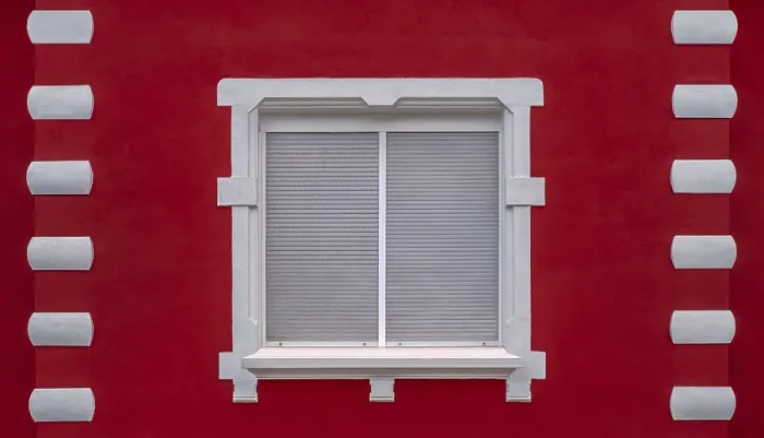 Framed Print : The Window of the Red Wall Print Framed Print : The Window of the Red Wall Print