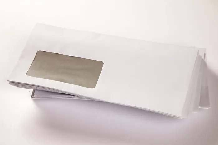 Framed Print : White Windowed Envelopes Print Framed Print : White Windowed Envelopes Print