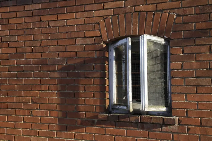 Framed Print : Windows in a brick house in Silixen Print Framed Print : Windows in a brick house in Silixen Print