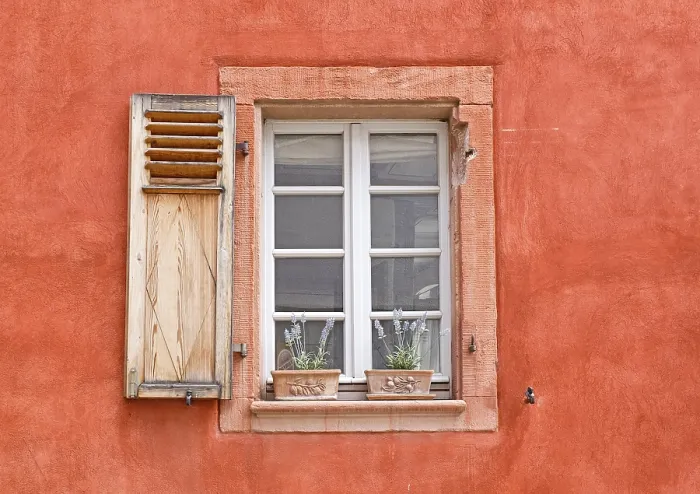 Framed Print : Windows with Shutters, Ladenburg Old Town Print Framed Print : Windows with Shutters, Ladenburg Old Town Print
