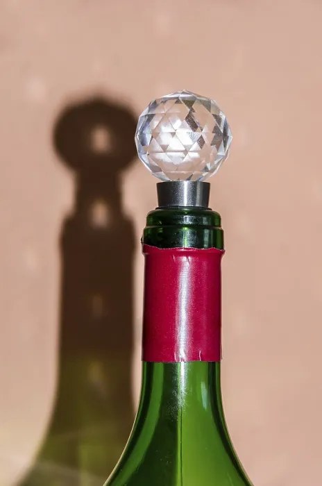 Framed Print : A Wine Bottle with Cap Casts Shadows on the Wall Print Framed Print : A Wine Bottle with Cap Casts Shadows on the Wall Print