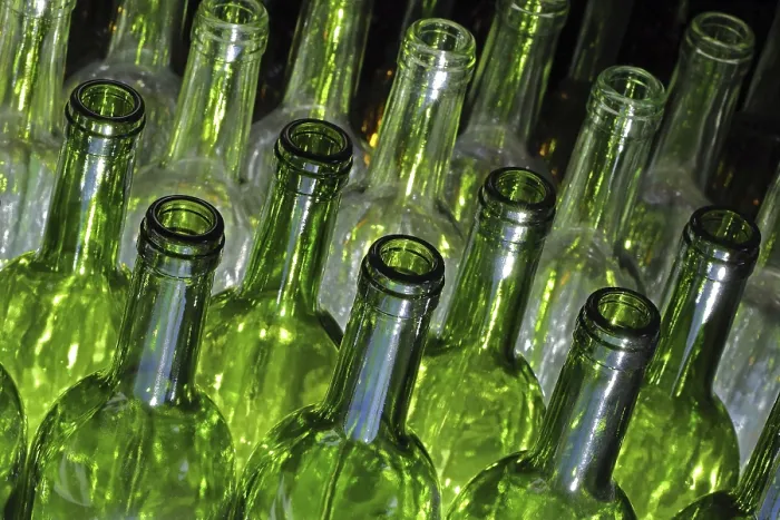 Framed Print : Empty Wine Bottles Print Framed Print : Empty Wine Bottles Print