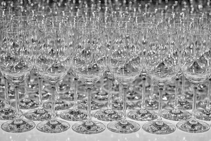 Framed Print : Empty Wine Glasses Print Framed Print : Empty Wine Glasses Print