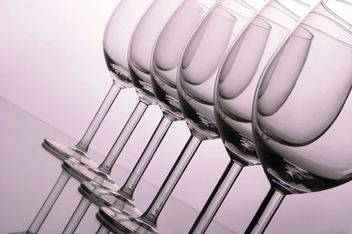 Framed Print : Empty Wineglasses Print Framed Print : Empty Wineglasses Print