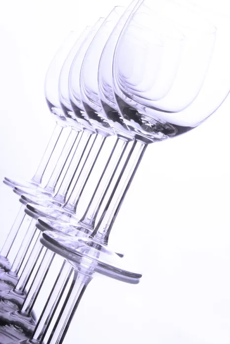Framed Print : Empty Wineglasses Print Framed Print : Empty Wineglasses Print