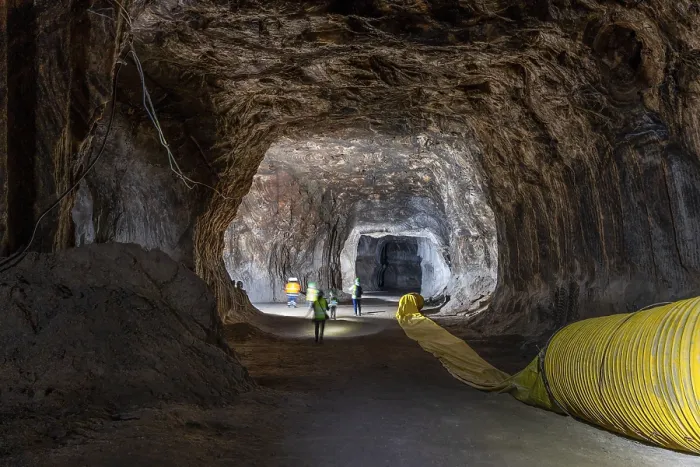 Framed Print : Workers in a Loule Underground Rocksalt Mine Print Framed Print : Workers in a Loule Underground Rocksalt Mine Print