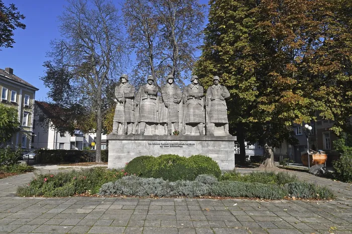 Framed Print : Worms, Germany, October 2019: Stone War Memorial Print Framed Print : Worms, Germany, October 2019: Stone War Memorial Print