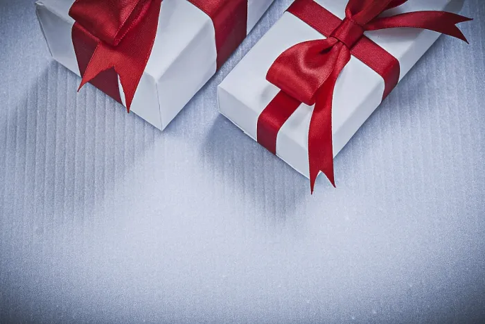 Framed Print : Wrapped Gift Boxes Print on White Background Framed Print : Wrapped Gift Boxes Print on White Background