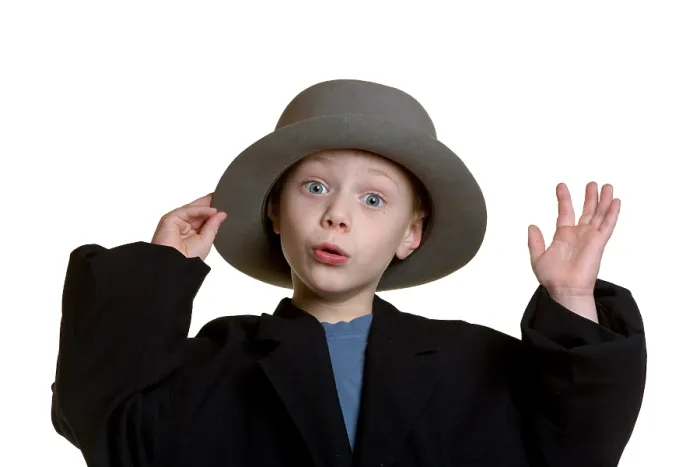 Framed Print : A Four Years Old Boy with a Hat Print Framed Print : A Four Years Old Boy with a Hat Print