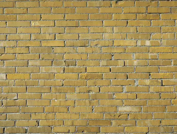 Framed Print : Yellow Brick Wall Background Print