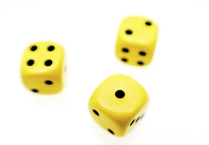 Framed Print : Three Yellow Dice Print Framed Print : Three Yellow Dice Print
