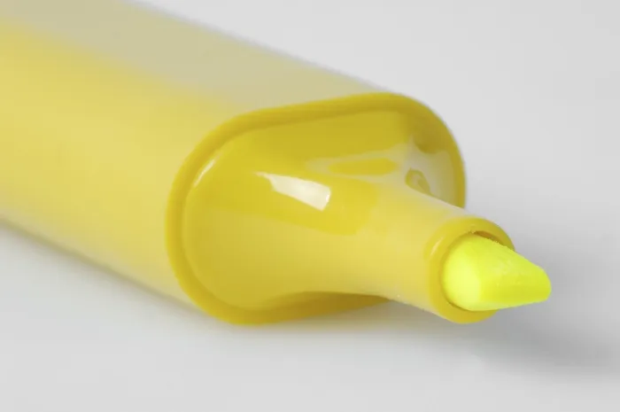 Framed Print : Yellow Highlighter Print Framed Print : Yellow Highlighter Print