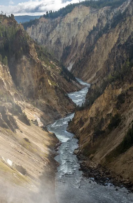 Framed Print : Yellowstone River Gorge Print Framed Print : Yellowstone River Gorge Print