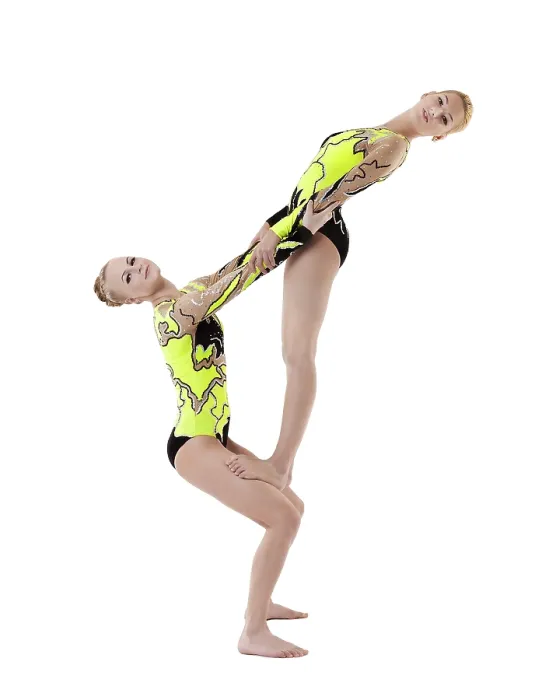 Framed Print : Two Young Acrobats Dance in Free Program Print Framed Print : Two Young Acrobats Dance in Free Program Print