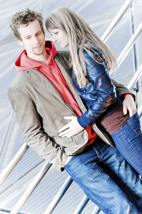 Framed Print : Young Couple Print Framed Print : Young Couple Print