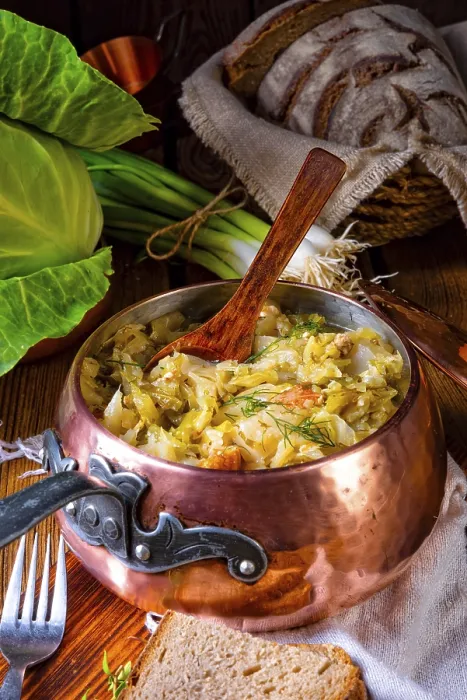 Framed Print : Young and Fresh Cabbage Cooked with Bacon Cubes Print Framed Print : Young and Fresh Cabbage Cooked with Bacon Cubes Print