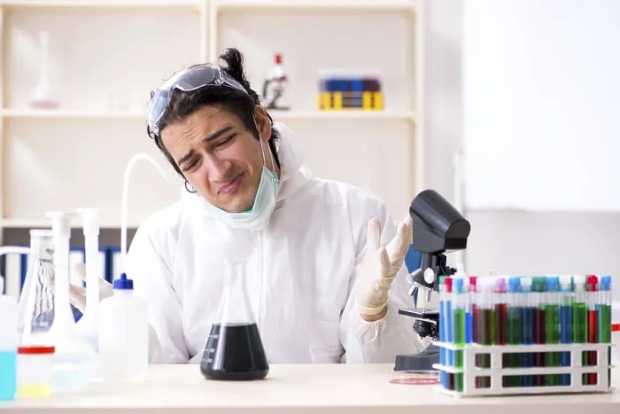 Framed Print : Young Chemist Lab Print Framed Print : Young Chemist Lab Print