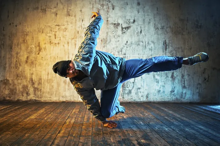 Framed Print : Breakdancing Print with Vibrant Colors Framed Print : Breakdancing Print with Vibrant Colors