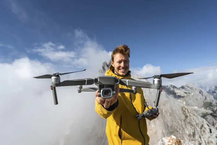 Framed Print : Young Man with DJI Mavic Pro Print
