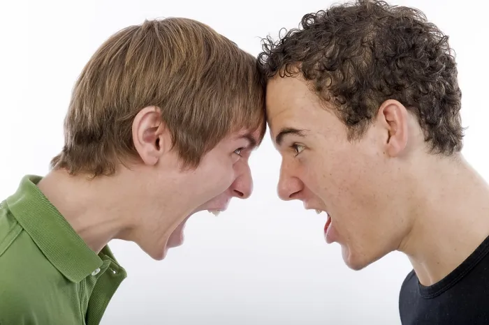 Framed Print : Two Young Men Screaming Print Framed Print : Two Young Men Screaming Print
