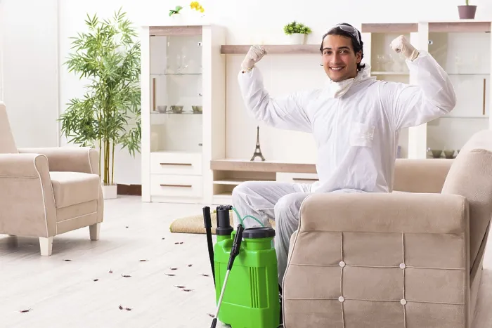 Framed Print : Young Professional Contractor Pest Control Print Framed Print : Young Professional Contractor Pest Control Print