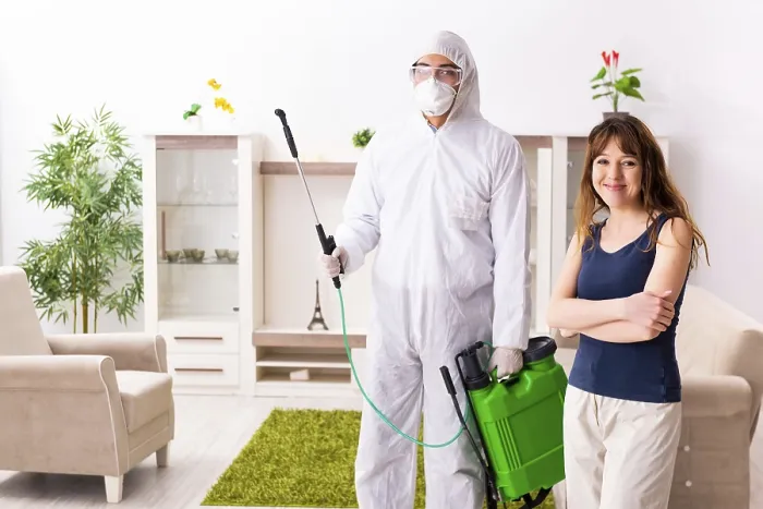 Framed Print : Young Professional Contractor Doing Pest Control Print Framed Print : Young Professional Contractor Doing Pest Control Print
