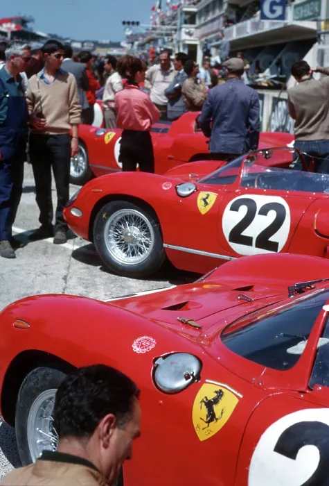 Framed Print : Le Mans 1963 Print: Ferrari Mechanics in the Pits Framed Print : Le Mans 1963 Print: Ferrari Mechanics in the Pits