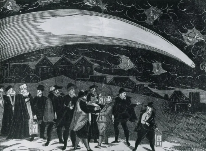 Framed Print : The Great Comet of 1577 Print Framed Print : The Great Comet of 1577 Print
