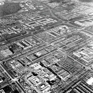 Milton Keynes Print: Central Shopping District with Xscape Slope
