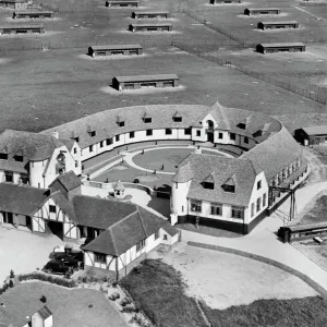 Aerial view of Ovaltine Egg Farm, Hertfordshire Print