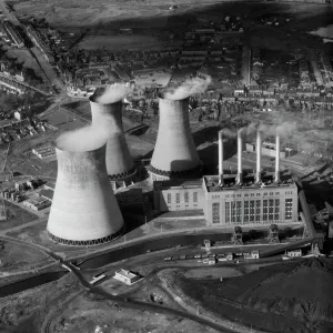 Aerial View Print of Ocker Hill Power Station Aerial View Print of Ocker Hill Power Station