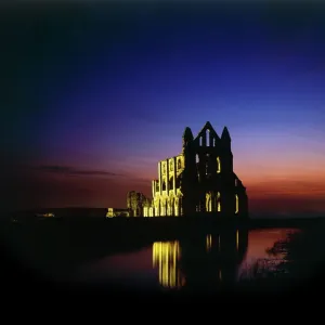 Whitby Abbey Nighttime Print Whitby Abbey Nighttime Print