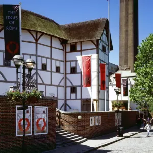 Print of the Globe Theatre, London Print of the Globe Theatre, London