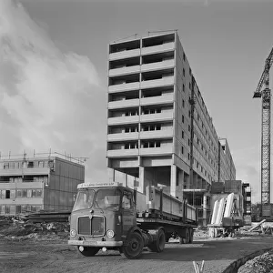 Engineering and Construction Metal Print Collection: Building Housing schemes