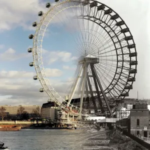La Tour de Londres et Le Grand Roue FF000710 La Tour de Londres et Le Grand Roue FF000710