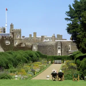 Walmer Castle Print, a photograph of the castle from the Broadwalk Walmer Castle Print, a photograph of the castle from the Broadwalk