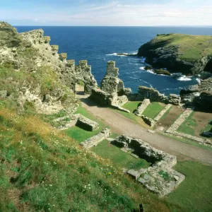 Tintagel Castle Print: Inner Ward View Tintagel Castle Print: Inner Ward View