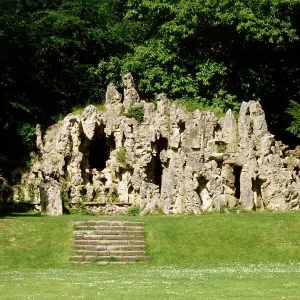 Print of Old Wardour Castle Grotto, Wiltshire Print of Old Wardour Castle Grotto, Wiltshire