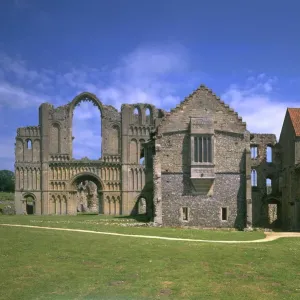 Castle Acre Priory Print - West Front Image