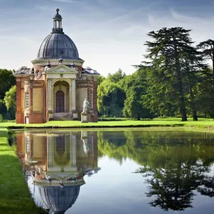 Print of Long Water and Archer Pavilion, Wrest Park Gardens