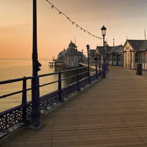 Eastbourne Pier Print: Sunset Boardwalk Scene
