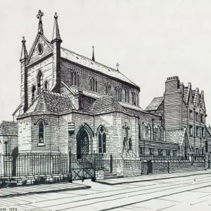 Most Holy Trinity Church Print, Bermondsey Street Scene Most Holy Trinity Church Print, Bermondsey Street Scene