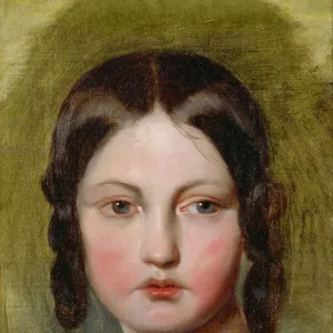 Print of a Young Girl in Portrait, after Friedrich Von Amerling Print of a Young Girl in Portrait, after Friedrich Von Amerling