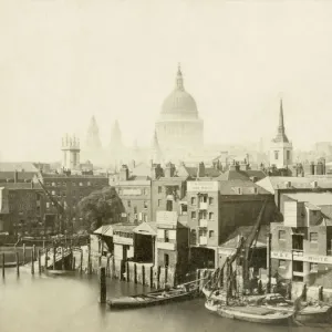 St Pauls Cathedral Print from Southwark Bridge