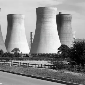 West Burton A Power Station Cooling Towers Print