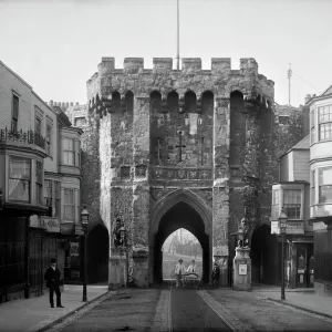 Print of Bargate, Southampton gatehouse