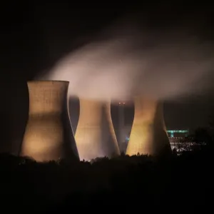 Ironbridge Power Station Print, Night-Time Cooling Towers Ironbridge Power Station Print, Night-Time Cooling Towers