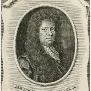 Samuel Pepys Engraving Print Samuel Pepys Engraving Print