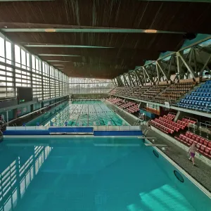 Print of a 50m swimming pool at the Crystal Palace National Sports Centre Print of a 50m swimming pool at the Crystal Palace National Sports Centre